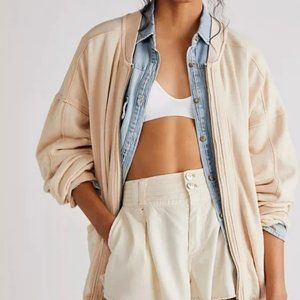 NWT Free People We the Free Women's Nomadic Desert Robby Bomber Jacket LARGE